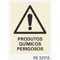PE3217A perigo atencao produtos quimicos perigosos