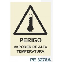 PE3278A perigo vapores de alta temperatura