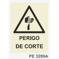 PE3299A perigo de corte amputacao  maos