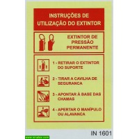 IN1601 instrucoes de utilizacao do extintor