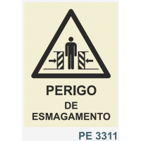 PE3311 perigo esmagamento