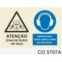 CO5707A atencao zona de ruido perigoso obrigatorio usar...
