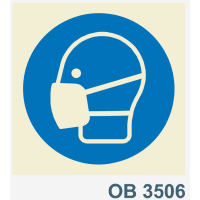 OB3506 obrigatorio mascara proteccao pos fumos
