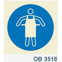 OB3518 obrigatorio avental proteccao