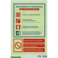 PS1954 procedimentos de seguranca em caso de incendio