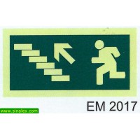 EM2017 seta saida escadas direita esquerda frente cima baixo