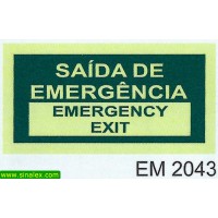 EM2043 saida emergencia emergency exit