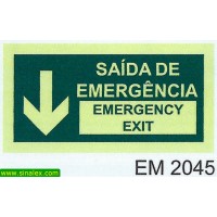 EM2045 saida emergencia emergency exit