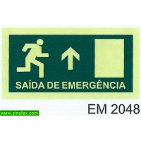 EM2048 seta saida emergencia direita esquerda frente cima...