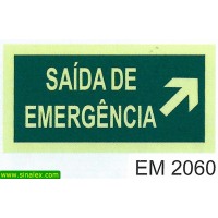 EM2060 seta saida emergencia direita esquerda frente cima...