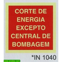 IN1040 corte de energia excepto central bombagem