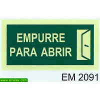 EM2091 saida emergencia empurre abrir