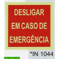 IN1044 desligar em caso de emergencia