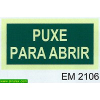 EM2106 puxe para abrir