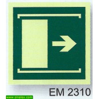 EM2310 porta emergencia deslize abrir