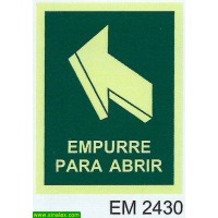 EM2430 empurre para abrir