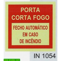 IN1054 porta corta fogo fecho automatico em caso incendio