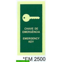 EM2500 chave emergencia emergency key