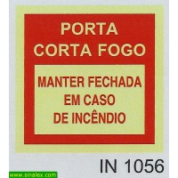 IN1056 porta corta fogo manter fechada em caso incendio