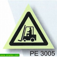 PE3005 perigo atencao empilhadores maquinas viaturas carga