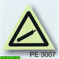 PE3007 perigo ar gas comprimido