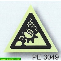 PE3049 perigo nao retirar proteccoes maquina movimento