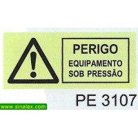 PE3107 perigo atencao equipamento sob pressao