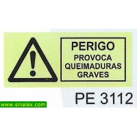 PE3112 perigo atencao provoca queimaduras graves