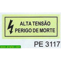 PE3117 alta tensao perigo morte