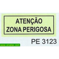 PE3123 atencao zona perigosa