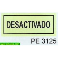 PE3125 desactivado