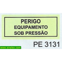 PE3131 perigo equipamento sob pressao