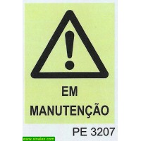 PE3207 perigo atencao em manutencao