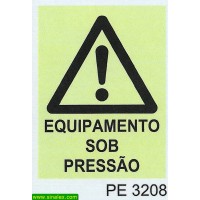 PE3208 perigo atencao equipamento sob pressao