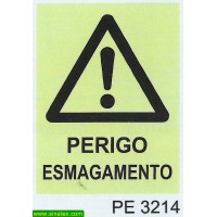 PE3214 perigo atencao perigo esmagamento