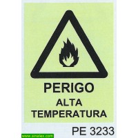 PE3233 perigo alta temperatura