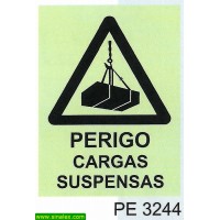 PE3244 perigo cargas suspensas