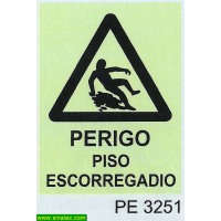 PE3251 perigo piso escorregadio