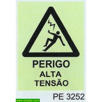 PE3252 perigo alta tensao