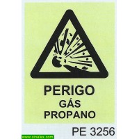 PE3256 perigo gas propano