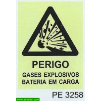 PE3258 perigo gases explosivos baterias carga