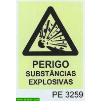 PE3259 perigo substancias explosivas