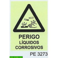 PE3273 perigo liquidos corrosivos