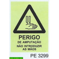 PE3299 perigo amputacao nao introduzir maos