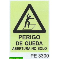 PE3300 perigo queda abertura solo