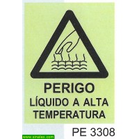 PE3308 perigo liquido alta temperatura