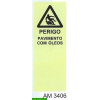 AM3406 perigo pavimento com oleos