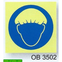 OB3502 obrigatorio touca proteccao