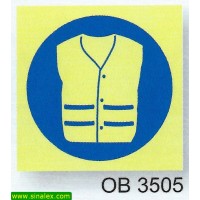 OB3505 obrigatorio colete alta visibilidade seguranca