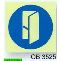 OB3525 obrigatorio manter porta fechada